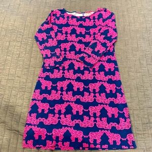 Lilly cotton dress, elephant pattern